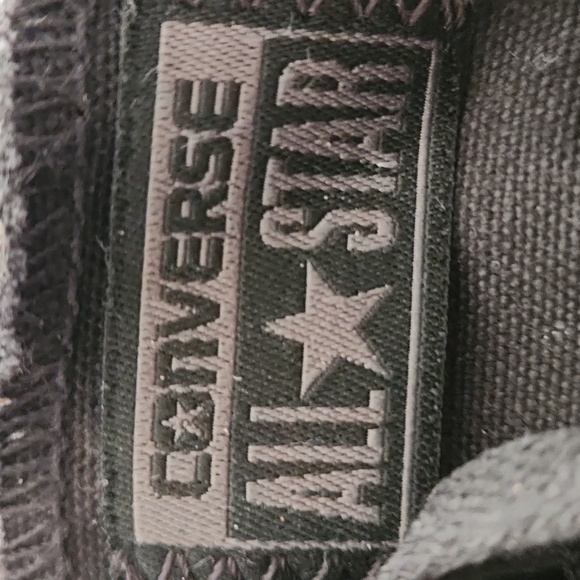 Converse All Stars, Black Sneakers, Mens 9, Womens 11 - Picture 8 of 8